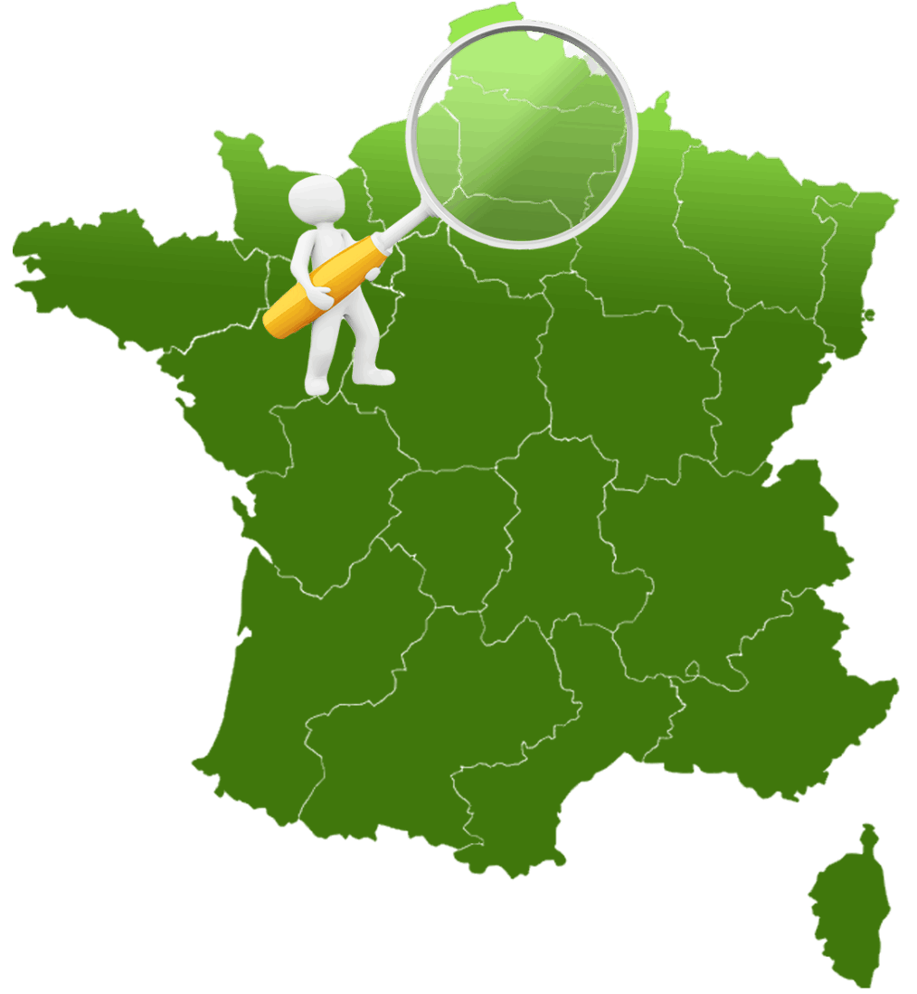 Carte de France avec secteur